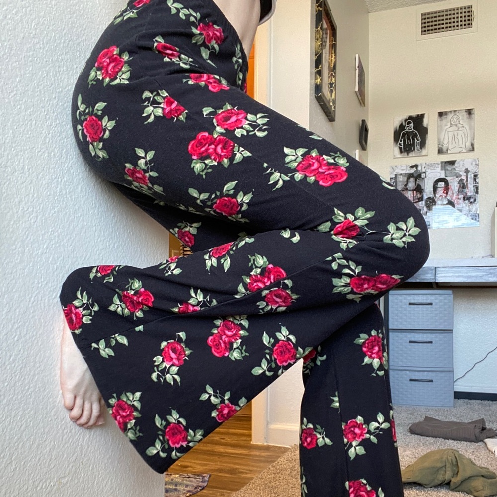 Floral Flare Pants